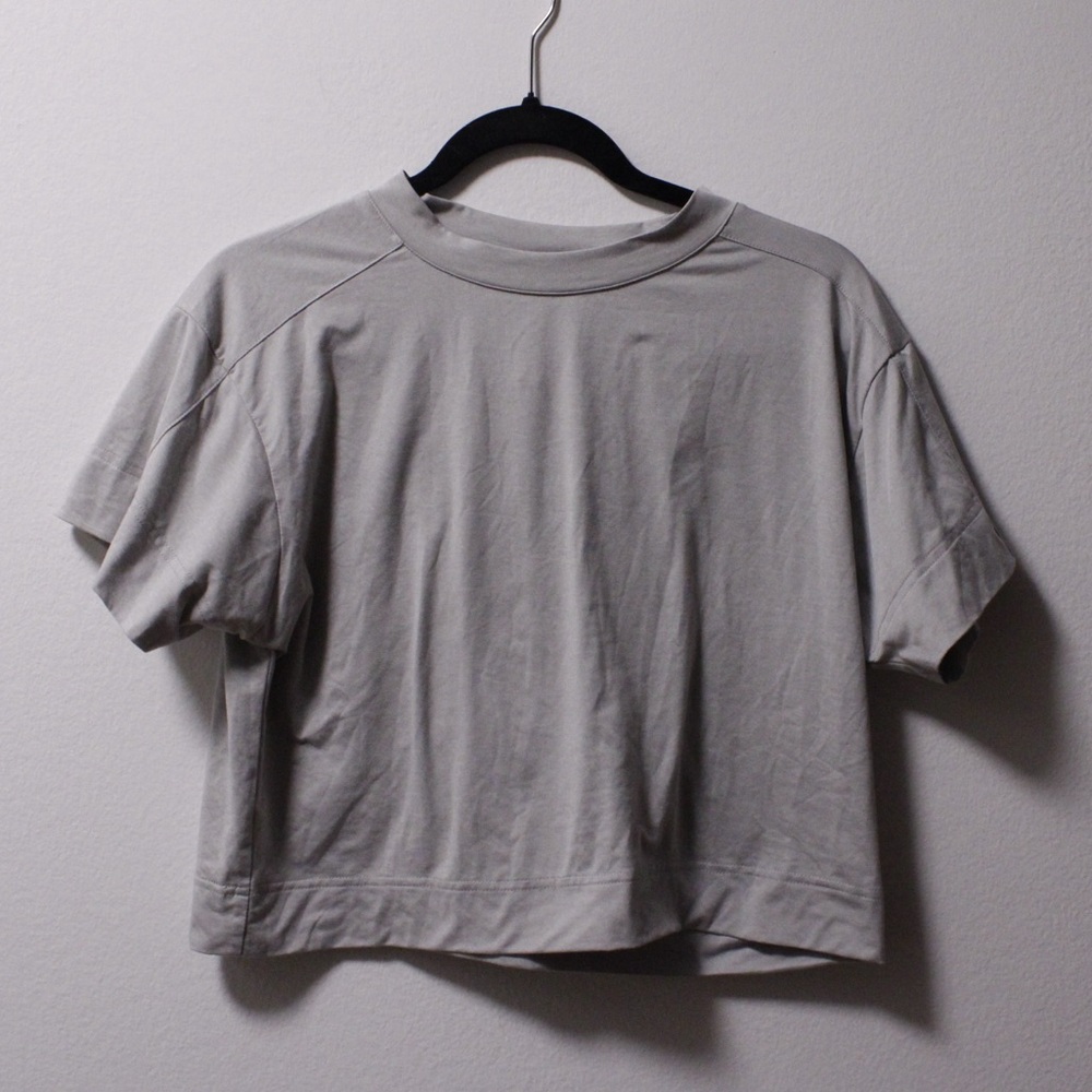 Casual Gray Women's Crop Top